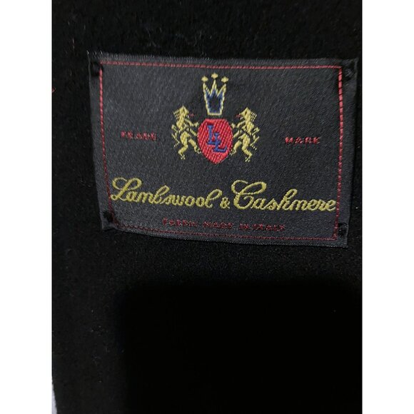 Vintage Lambswool Cashmere Overcoat 6 Pockets Minimalist Neutral Luxury Preppy - Picture 11 of 12